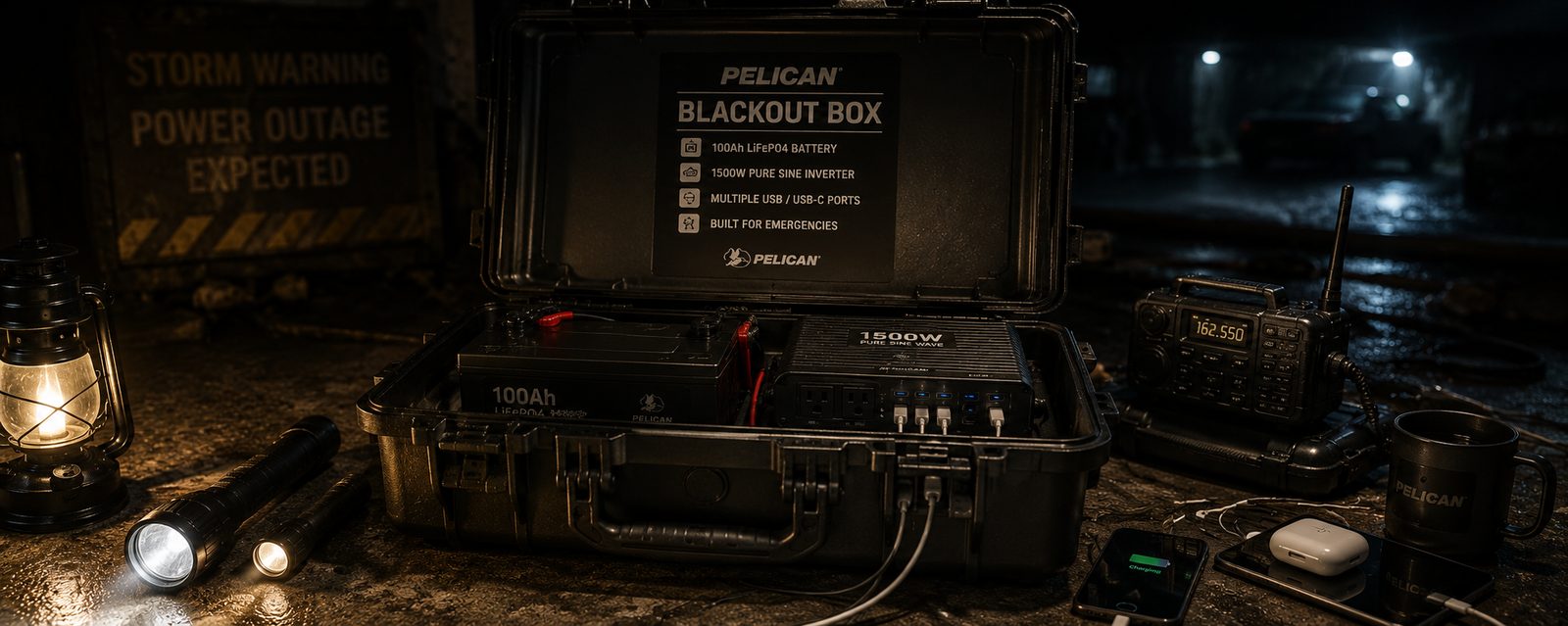 The Blackout Box emergency solar kit