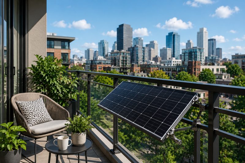 EcoFlow 400W Rigid Panel + Railing Mount